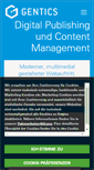 Mobile Screenshot of gentics.com