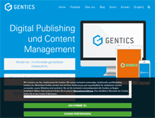 Tablet Screenshot of gentics.com